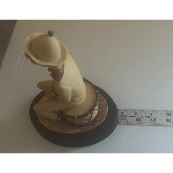 1984 Schmid Border Fine Arts Clown Figurine On Drum Handcrafted In Scotland - Picture 8 of 11